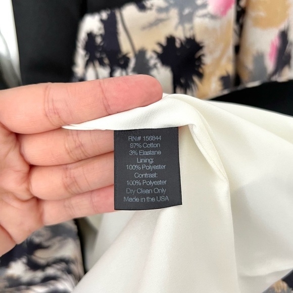 LE SUPERBE Coastal Palm Print Single Breasted Tuxedo Jacket Sz 4 - Picture 6 of 6